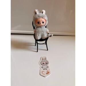 Authentic Pin for love Lububu plush letter : C Popmart V4